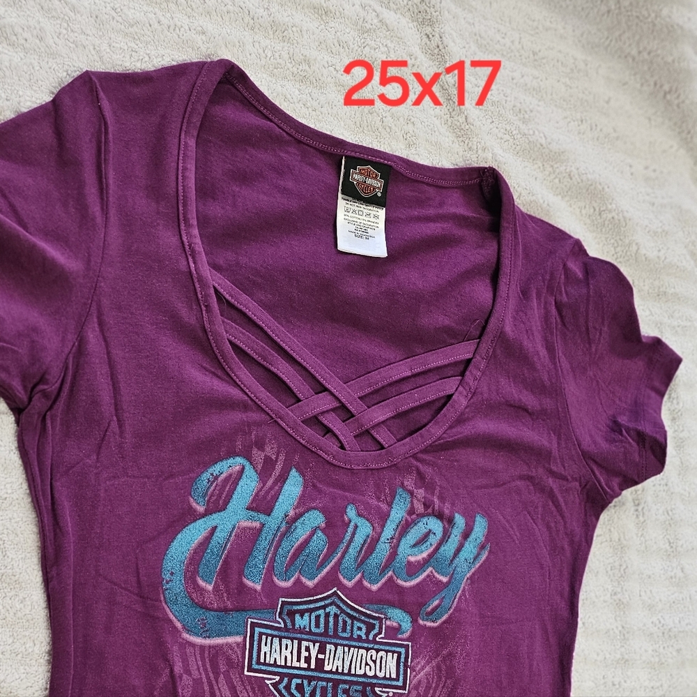 HARLEY DAVIDSON LAFUES MEDIUM PURPLE NEW WITHOUT TAG TOP